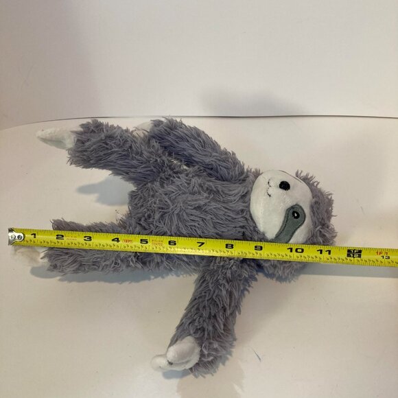Kellytoy Gray Sloth Plush Stuffed Animal Rattle Toy 11" Baby Soft 2018 - Picture 7 of 9
